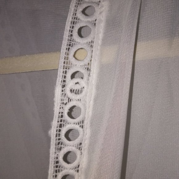 RESTOCKED!! Long White Semi-Sheer Cover Up - Picture 8 of 16